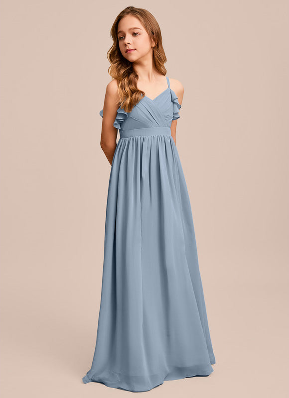 Robe Demoiselle D'Honneur Verte Éthérée - gallery 1