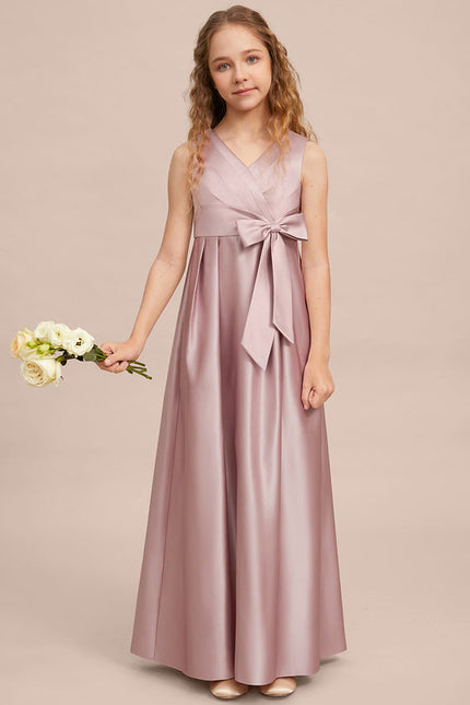 Robe Demoiselle D'Honneur Satinée Lilas