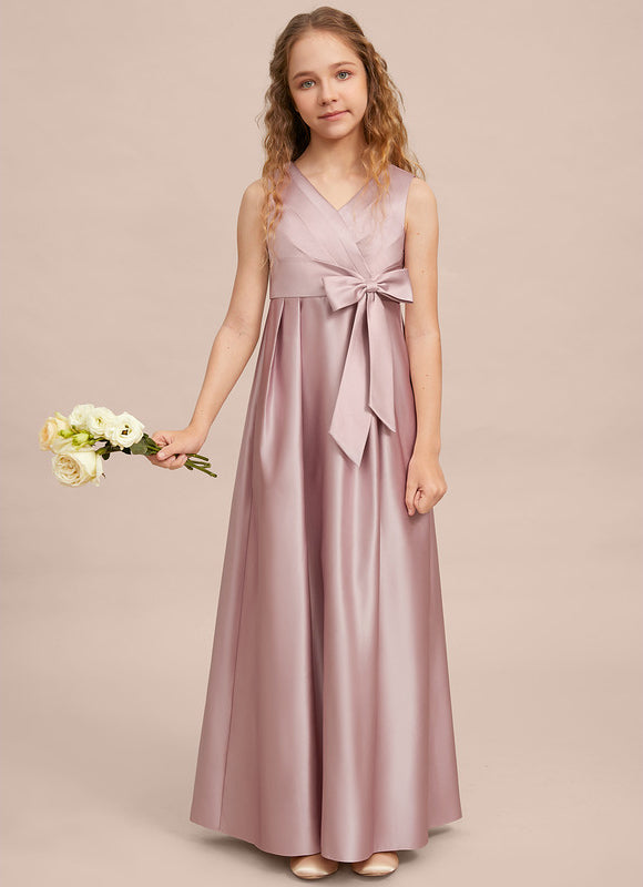 Robe Demoiselle D'Honneur Satinée Lilas