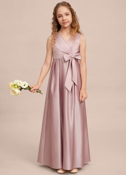 Robe Demoiselle D'Honneur Satinée Lilas