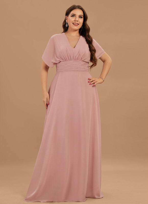 Robe Demoiselle D'Honneur Chic Mousseline Élancée - gallery 9