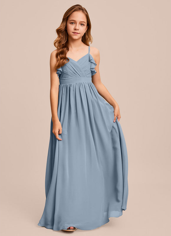 Robe Demoiselle D'Honneur Verte Éthérée