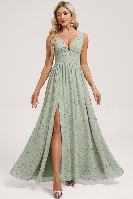 Robe Demoiselle D'Honneur Mousseline Beige