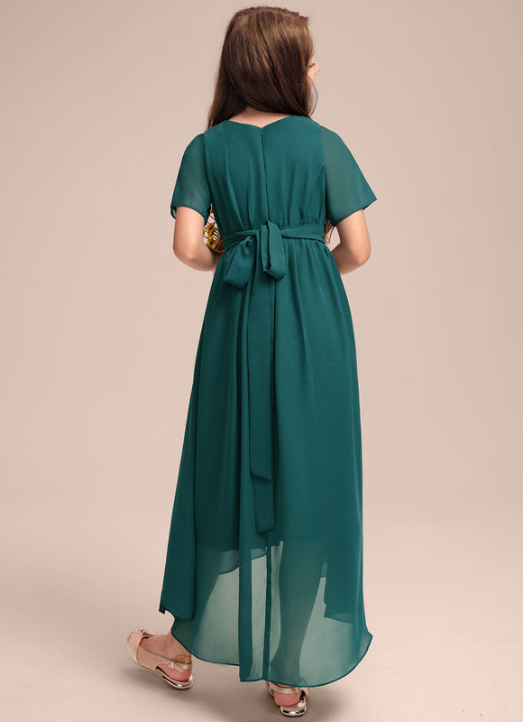 Robe Demoiselle D'Honneur Émeraude Aérienne - gallery 4