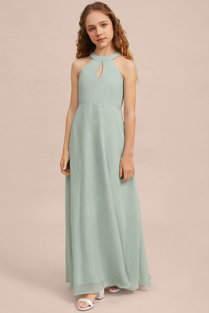 Robe Demoiselle D'Honneur Aquarelle Verte - gallery 3