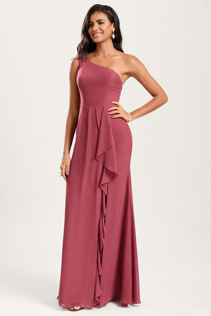 Robe Sirene Demoiselle D'Honneur Rose Pale - gallery 3
