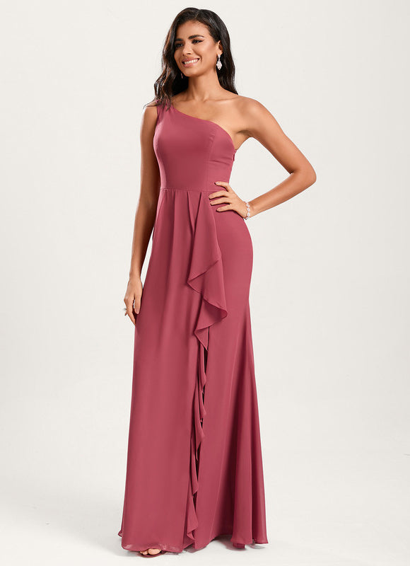 Robe Sirene Demoiselle D'Honneur Rose Pale - gallery 3
