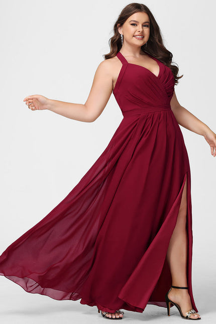 Robe Demoiselle D'Honneur Mousseline Beige - gallery 5