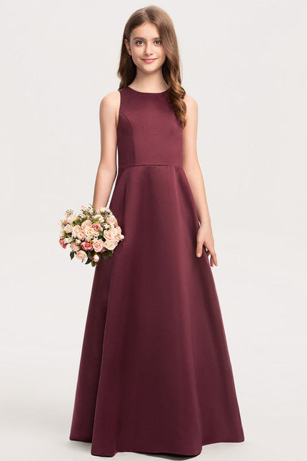 Robe Demoiselle D'Honneur Satin Émeraude