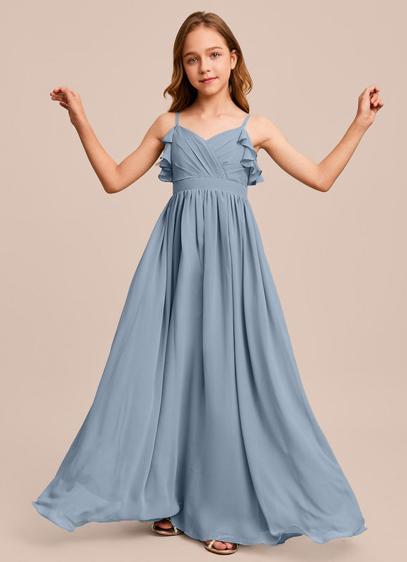 Robe Demoiselle D'Honneur Verte Éthérée - gallery 3