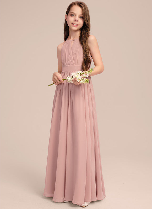 Robe Demoiselle D'Honneur Rose Poudrée - gallery 2