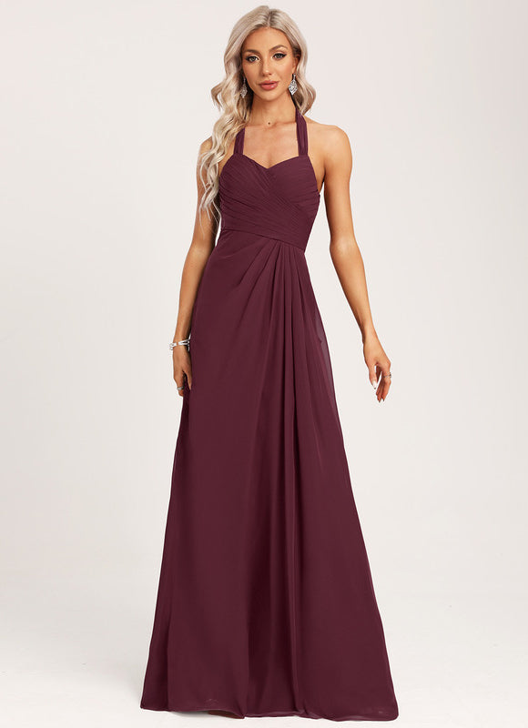 Robe Demoiselle D'Honneur Florale Légère - gallery 2