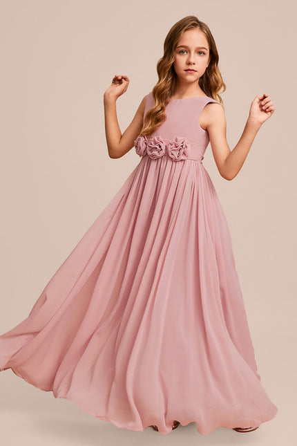 Robe Demoiselle D'Honneur Flottante Poudrée - gallery 2