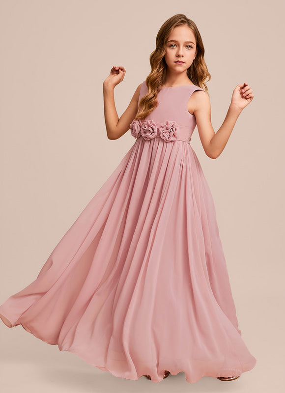 Robe Demoiselle D'Honneur Flottante Poudrée - gallery 2