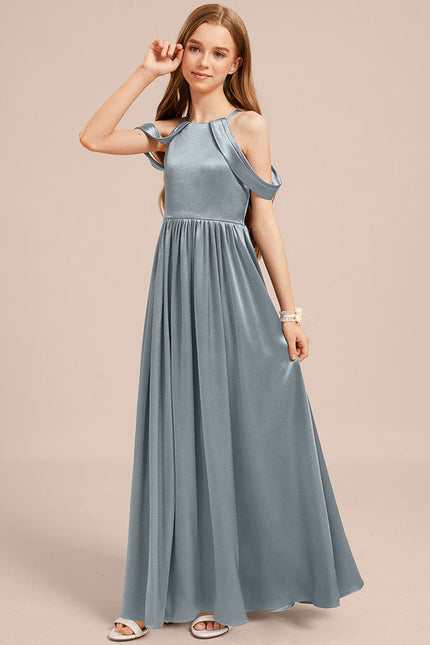 Robe Demoiselle D'Honneur Epaule Dénudée - gallery 4