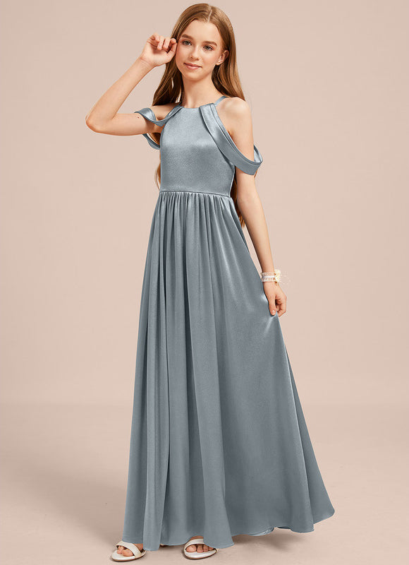 Robe Demoiselle D'Honneur Epaule Dénudée - gallery 4