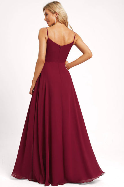 Robe Demoiselle D'Honneur Vaporeuse Rubis - gallery 2