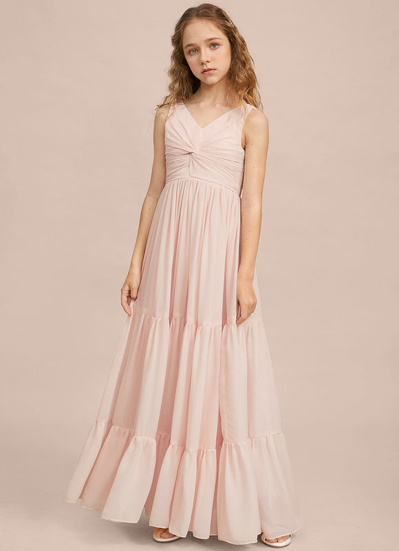 Robe Demoiselle D'Honneur Verte Éthérée - gallery 4