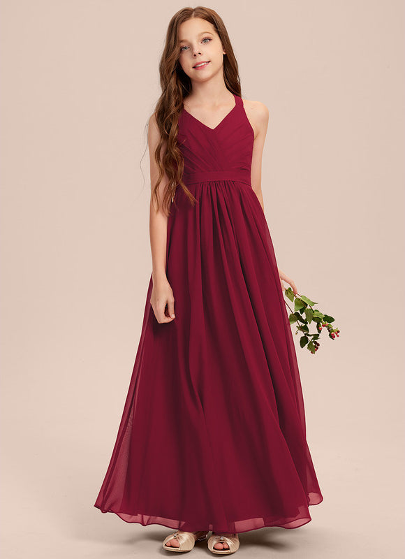 Robe Demoiselle D'Honneur Verte Éthérée