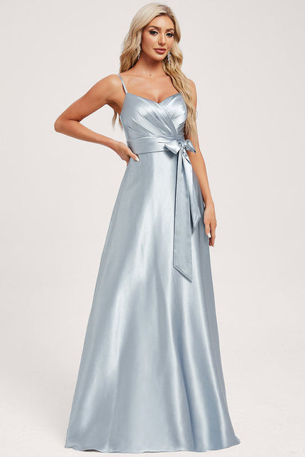 Robe Longue Satin Demoiselle D'Honneur - gallery 1