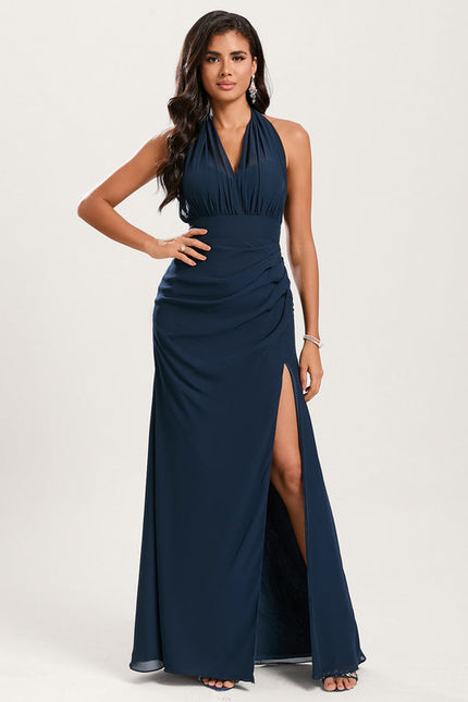 Robe Demoiselle D'Honneur Élégance Marine - gallery 4