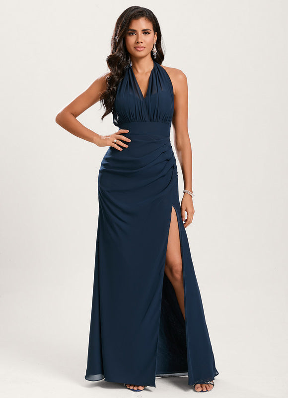 Robe Demoiselle D'Honneur Élégance Marine - gallery 4