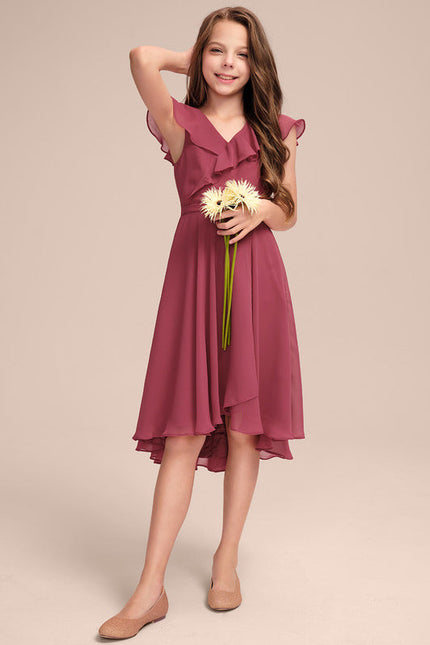 Robe Demoiselle D'Honneur Ailée Vert Pastel - gallery 1