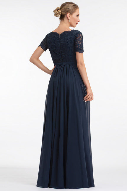 Robe Demoiselle D'Honneur Fluide Rose Pâle - gallery 2