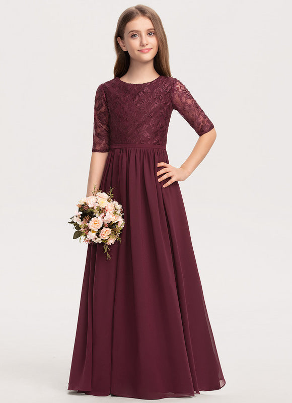 Robe Demoiselle D'Honneur Élégante Enfantine - gallery 1