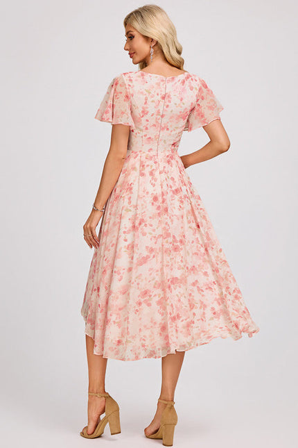 Robe Demoiselle D'Honneur Asymétrique Fluide - gallery 5