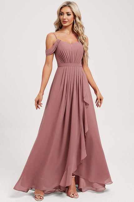 Robe Demoiselle D'Honneur Éthérée Rose - gallery 1