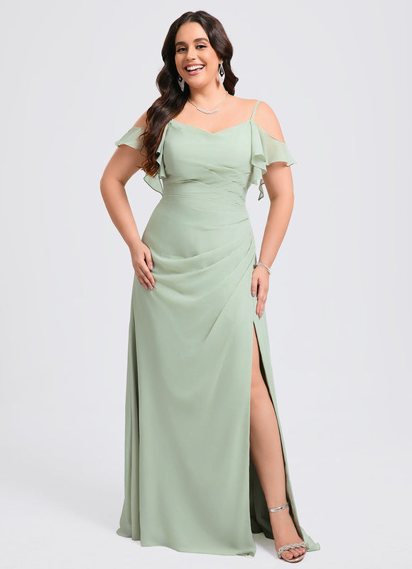 Robe Demoiselle D'Honneur Fluide Ciel - gallery 6