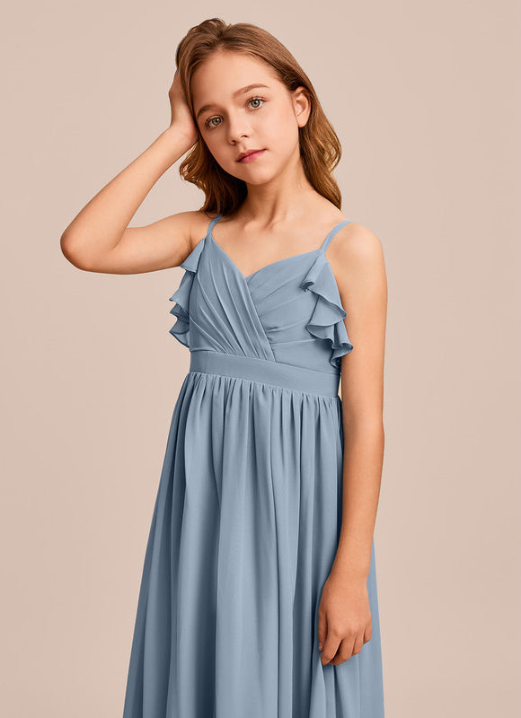 Robe Demoiselle D'Honneur Verte Éthérée - gallery 2