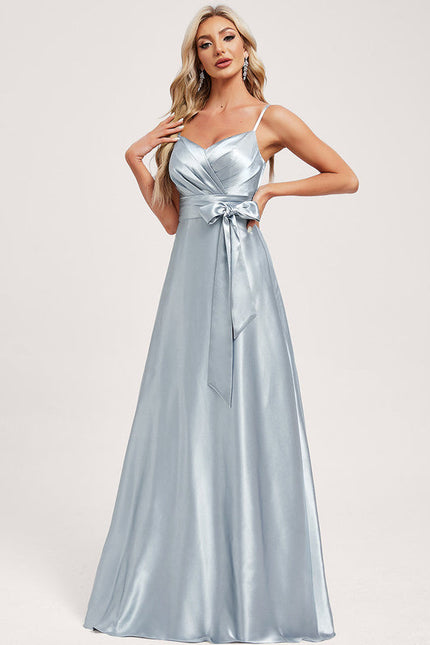 Robe Longue Satin Demoiselle D'Honneur - gallery 2