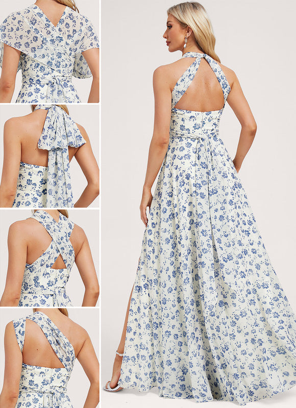 Robe Demoiselle D'Honneur Asymétrique - gallery 1