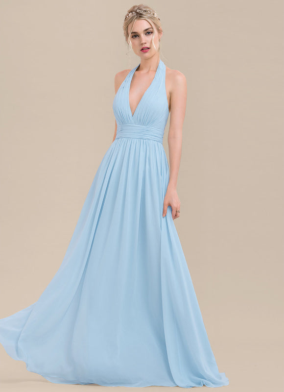 Robe Demoiselle D'Honneur Mousseline Éthérée