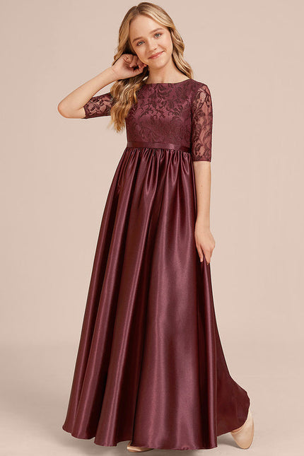 Robe Demoiselle D'Honneur Satinée Junior Chic - gallery 3