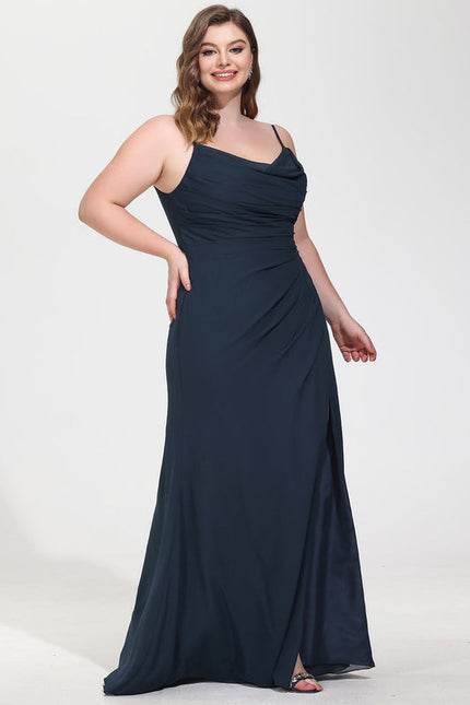 Robe Demoiselle D'Honneur Bleu Nuit - gallery 8