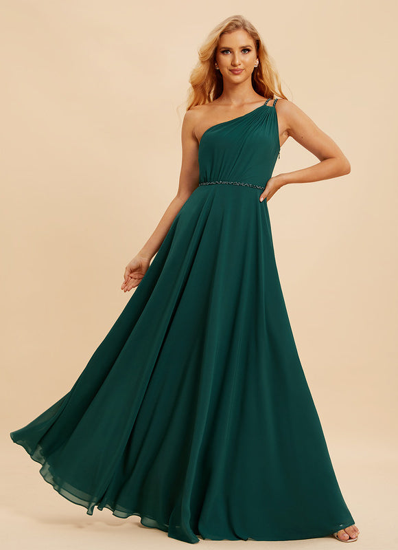 Robe Demoiselle D'Honneur Éclat Vert Émeraude