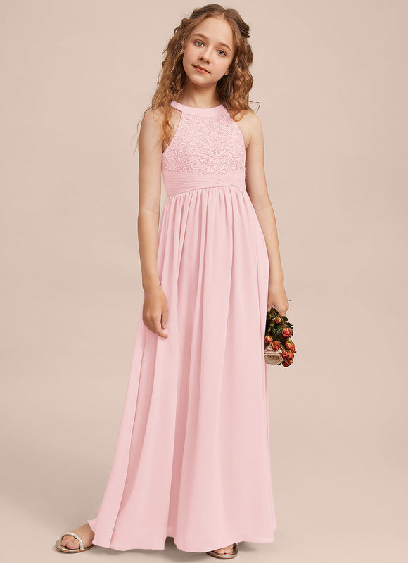 Robe Demoiselle D'Honneur Aérienne Rose - gallery 7