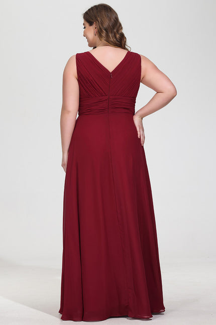 Robe Demoiselle D'Honneur À Volants Rose Pâle - gallery 8