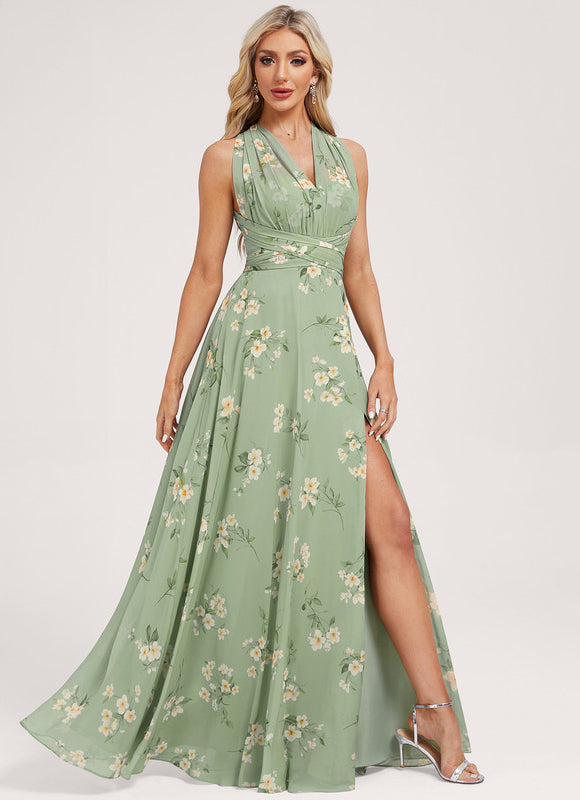 Robe Demoiselle D'Honneur Asymétrique - gallery 2