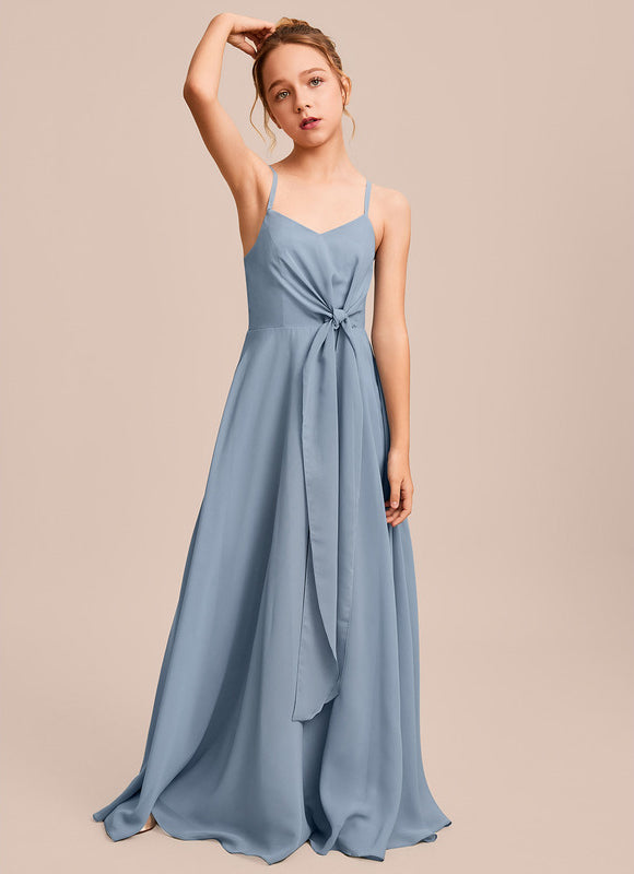 Robe Demoiselle D'Honneur Verte Éthérée - gallery 4