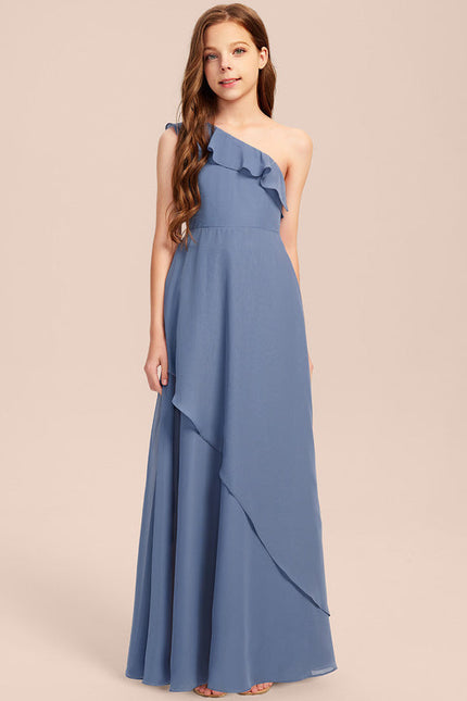 Robe Demoiselle D'Honneur Vert Poudré Élégant - gallery 6