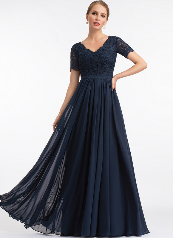 Robe Demoiselle D'Honneur Fluide Rose Pâle - gallery 1