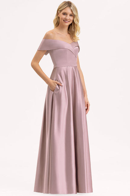 Robe Longue Demoiselle D'Honneur Vert Sauge