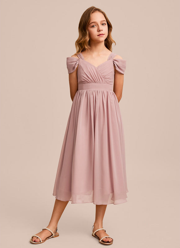 Robe Demoiselle D'Honneur Rose Éthérée - gallery 3