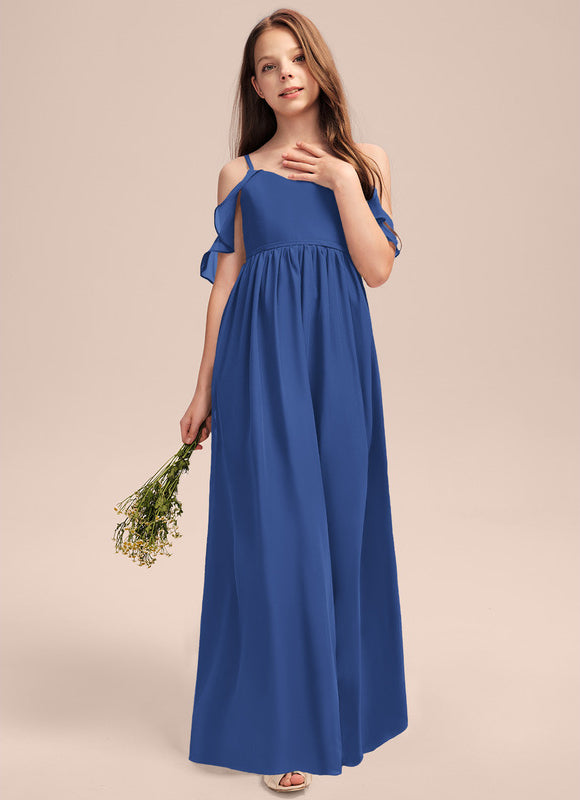 Robe Demoiselle D'Honneur Flottante Cerise