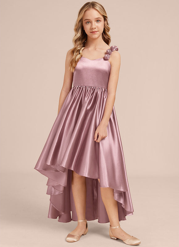 Robe Demoiselle D'Honneur Satinée Chic - gallery 2