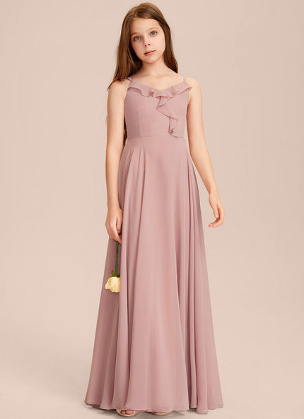 Robe Demoiselle D'Honneur Verte Éthérée